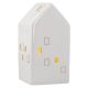 LED-Haus mit goldenen Fensterrahmen, 13.5 cm