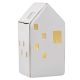 LED-Haus mit goldener Hauskante, 13.5 cm