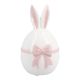 Deko-Ei Schleife, Ohren/weiß/rosa, 15.5 cm