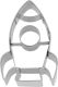 Ausstechform Rakete, 6.5 cm