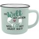 Becher Emaille-Optik, Welt, 350 ml