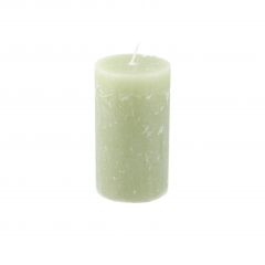 Kerze Rustik, Lara, grün, 12 cm