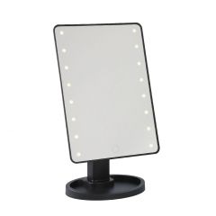 LED-Spiegel, schwarz, 31 cm