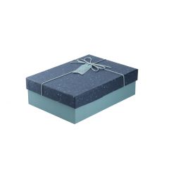 Geschenkkarton Handmade, blau, 29 x 21 cm