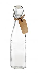 Vorratsflasche mit Label, rund, 500 ml