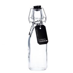 Vorratsflasche mit schwarzem Seil, rund, 250 ml