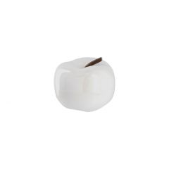 Deko-Apfel Pearl, weiß, 7 cm