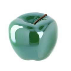 Deko-Apfel Pearl, dunkelgrün, 12 cm