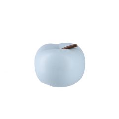 Deko-Apfel, blau-matt, 7 cm