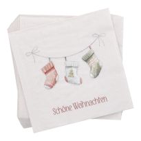 Servietten Weihnachten, Strumpf, 20 Stück
