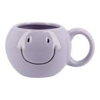 Becher Gesicht, lila, 420 ml