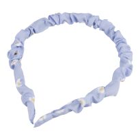 Haarreifen Design, Blümchen/blau