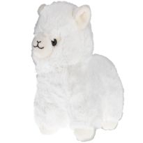 Kuscheltier Alpaka, weiß, 18 cm