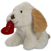 Kuscheltier Hund mit Herz, 25 cm