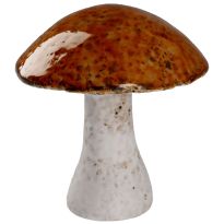 Pilz Rustik, rund/gelb, 11 cm