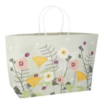 Geschenktüte Floral, mintgrün, 41 x 24 cm
