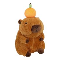 Kuscheltier Capybara mit Frucht, 19 cm