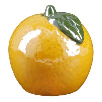 Deko-Frucht Pearl, Zitrone, 6.5 x 6 cm