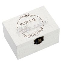 Geschenkbox mit Spieluhr, Flitterwochen, 10 x 7 cm