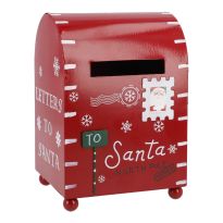 Briefkasten Weihnachten, rot, 13 x 19 cm