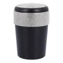 Auto-Aschenbecher Glitter, silber