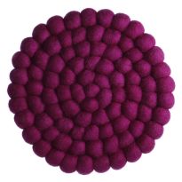 Untersetzer Filzkugeln, lila, 20 cm