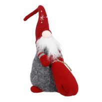 Wichtel-Figur Streifen, Sack vorne, 40 cm