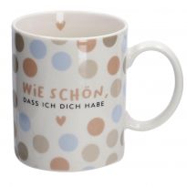 Becher Freundin, Wie schön/Punkte, 300 ml