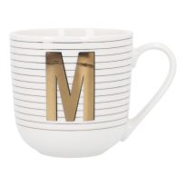 Becher Buchstabe/Streifen, M, 450 ml