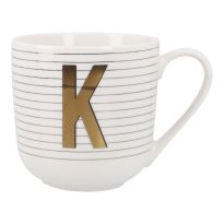 Becher Buchstabe/Streifen, K, 450 ml