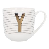 Becher Buchstabe/Streifen, Y, 450 ml
