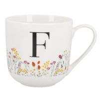 Becher Buchstabe/Flowers, F, 450 ml