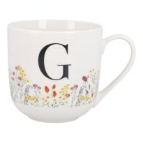 Becher Buchstabe/Flowers, G, 450 ml