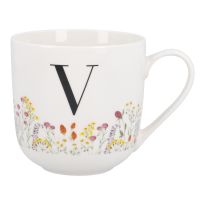 Becher Buchstabe/Flowers, V, 450 ml