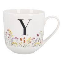 Becher Buchstabe/Flowers, Y, 450 ml