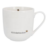 Becher Glück/Kleeblatt, Glücksbecher, 450 ml