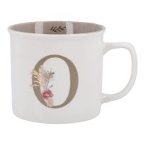 Becher Buchstabe/Blumen, O, 390 ml