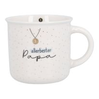 Becher Punkte mit Spruch, Papa, 350 ml