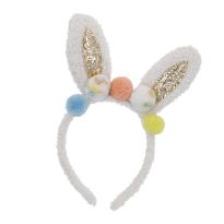Haarreifen Hase/Pompom, creme