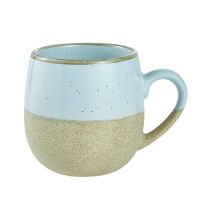 Becher Rustik, bauchig/blau, 450 ml