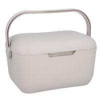 Kühlbox mit Griff, hellgrau, 5 Liter