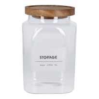 Vorratsglas Storage, eckig/klar, 1 l