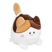 Kuscheltier Katze, dick/weiß, 16 cm