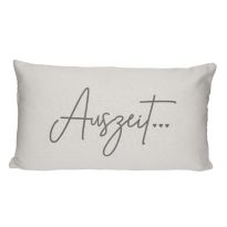 Kissen Auszeit, creme, 50 x 30 cm