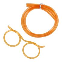 Trink-Schlauch Brille, orange