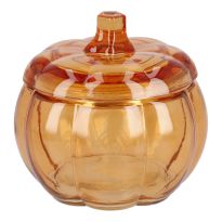 Deko-Dose Kürbis, orange, 12 x 11.5 cm