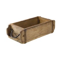 Holzschale Rustik, mit Griff, 32 cm