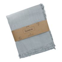 Tischdecke Fransen, blau, 140 x 200 cm