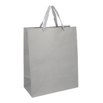 Geschenktüte Edel, hellgrau, 26 x 32 cm