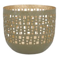 Windlicht Durchbruch, mint, 11.5 x 10.4 cm